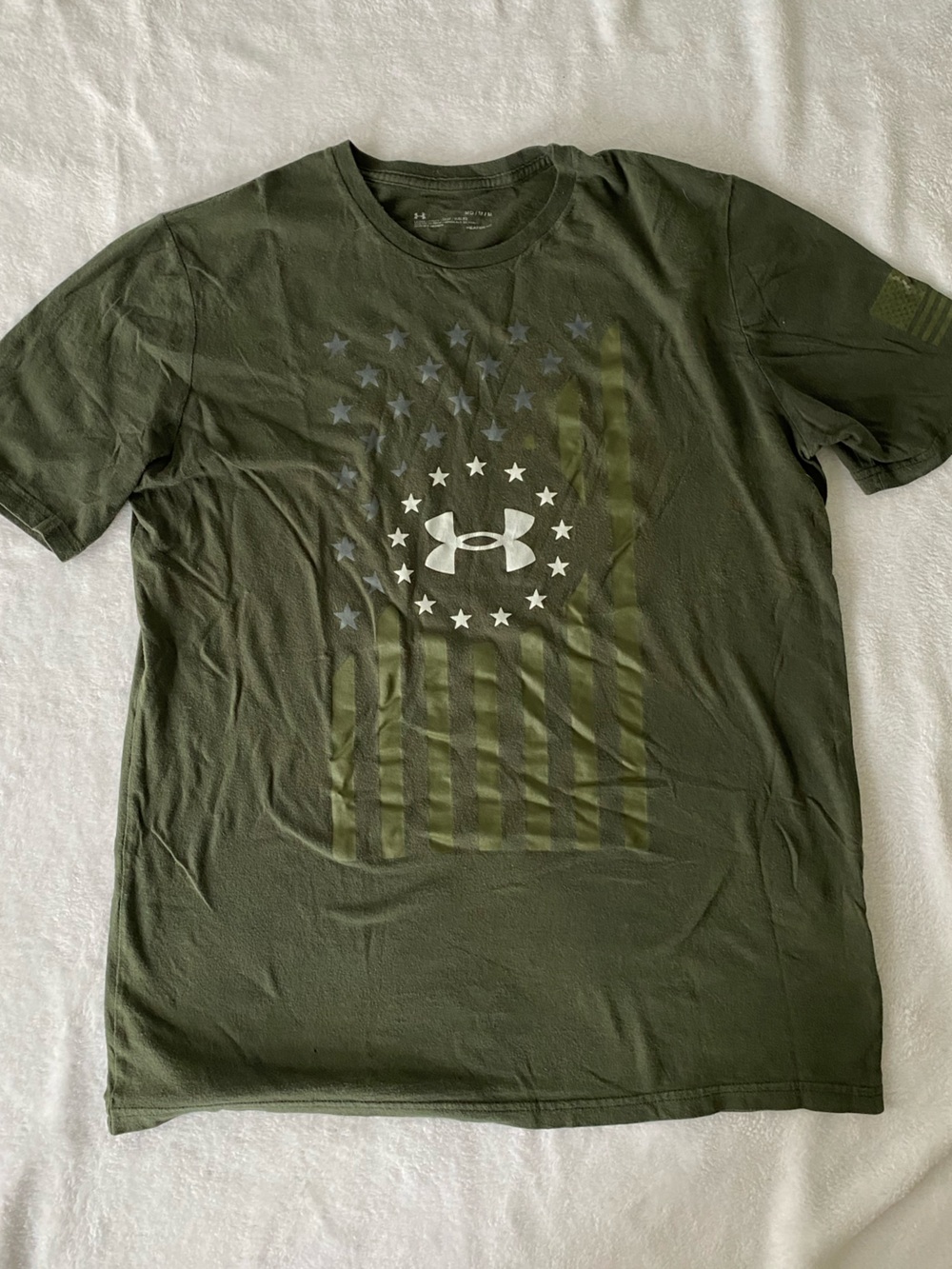 Under Armour Olive Green Short-Sleeve Graphic Tee